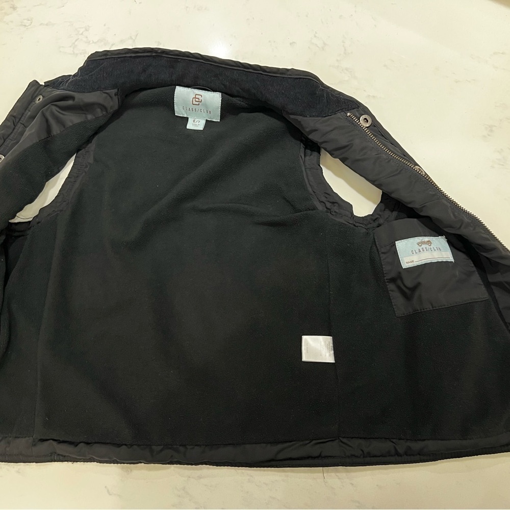 Kids Class Club Charcoal Quilted Vest - Picture 3 of 7